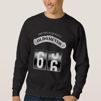 Sweatshirt Oldomètre rétro 65-66 Funny 66e anniversaire