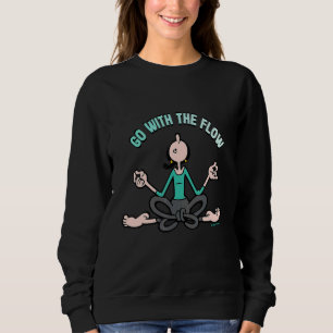 Sweatshirt Olive Oyl allez avec le courant Yoga pour la journ