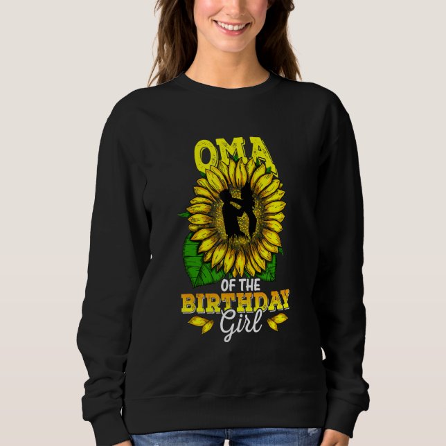 Sweatshirt Oma De L'Anniversaire Fille Tournesol Fête Anniver (Devant)