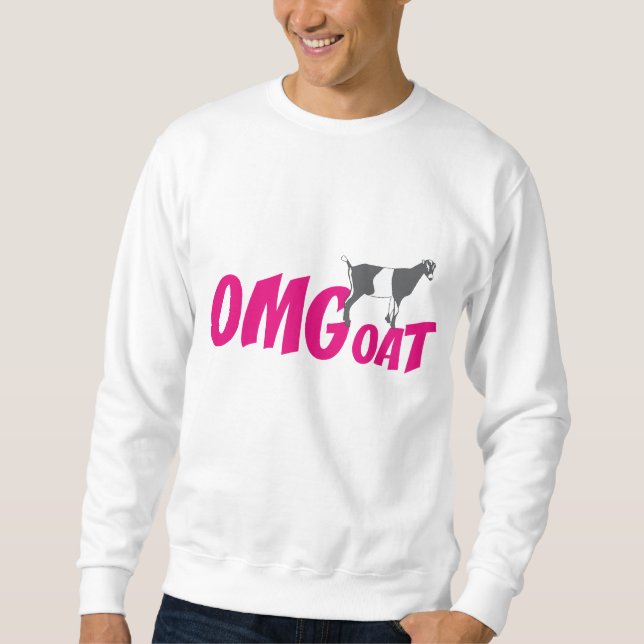 Sweatshirt OMGoat LaMancha Chèvre les amateurs de chèvre OMG  (Devant)