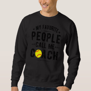 Sweatshirt On M'Appelle Coach Softball Coaching