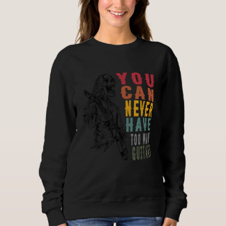 Sweatshirt On ne peut jamais avoir trop de guitares musique