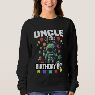 Sweatshirt Oncle du garçon d'anniversaire astronaute espace