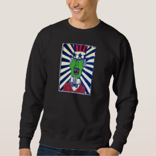 Sweatshirt Oncle Sam mettre fin à toute guerre Angry Peace Na