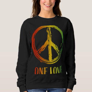 Sweatshirt One Love Jamaïque Reggae Music Rasta Peace