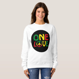 Sweatshirt One Love, Reggae design
