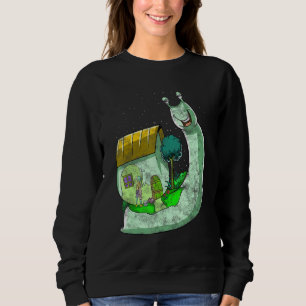 Sweatshirt Onglet Psychedélique Inspiré Trippy Slug Connexe S