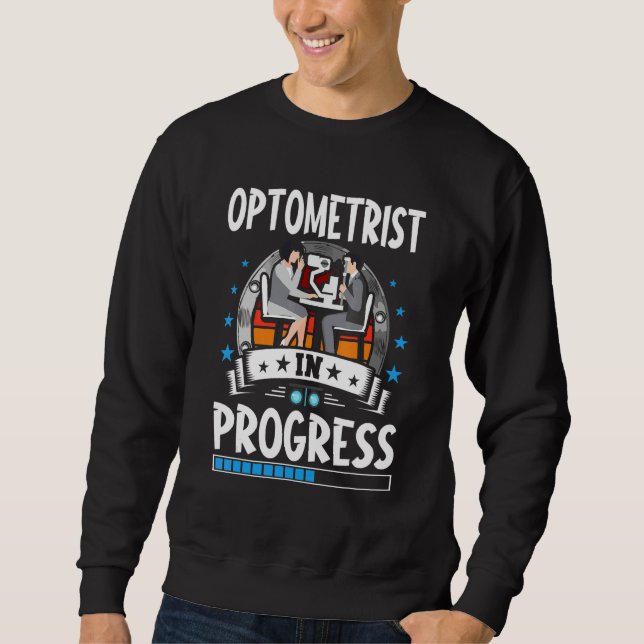 Sweatshirt Optométriste en formation stagiaire étudiant (Devant)