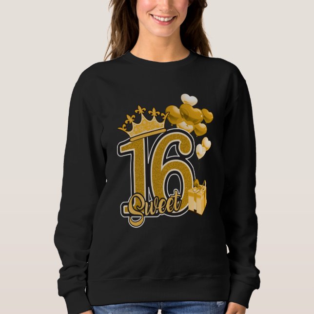 Sweatshirt Or d'Sweet sixteen (Devant)