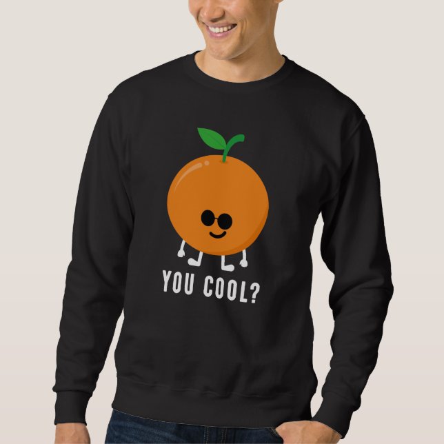 Sweatshirt Orange Vous Refroidir? (Devant)