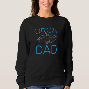 Sweatshirt Orca  Graphique Pour Garçons Hommes Papas Baleine 