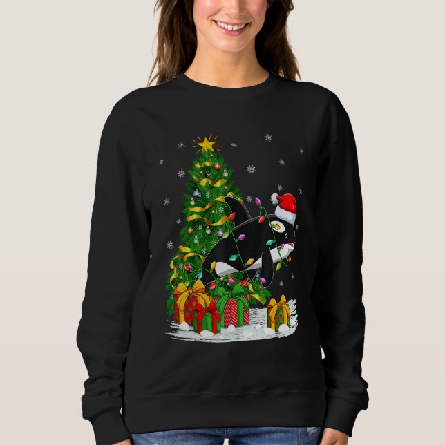 Sweatshirt Orca Killer Whale  Family Matching Santa Orca Chri (Devant)