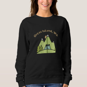 Sweatshirt Orcas Island Wa Mountains Randonnée Escalade Campi