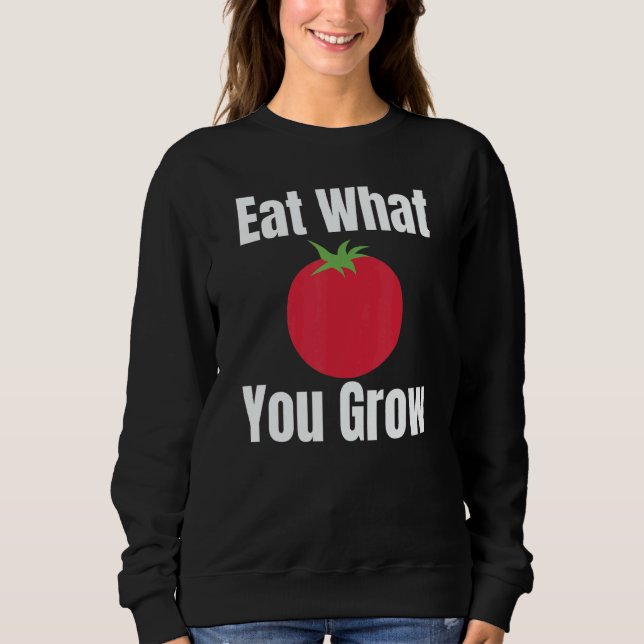 Sweatshirt Organic Gardening Farming Homesteading Crunchy Mom (Devant)