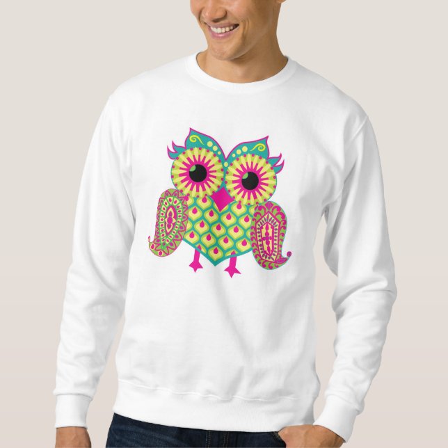 Sweatshirt oriental de hibou (Devant)