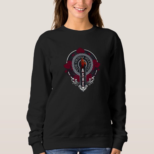 Sweatshirt Orisha Shango Ashe   Royal Ancestor Of The Yoruba (Devant)