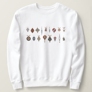 Sweatshirt Ornements de Noël vintages