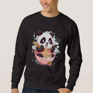 Sweatshirt Otaku Panda Mange Japonais Ramen Noodles
