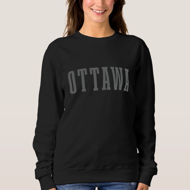 Sweatshirt Ottawa Canada Vintage Pride Canadian (Devant)