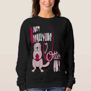 Sweatshirt Otter Est Mon Esprit Animal Otter Pour Les Femmes