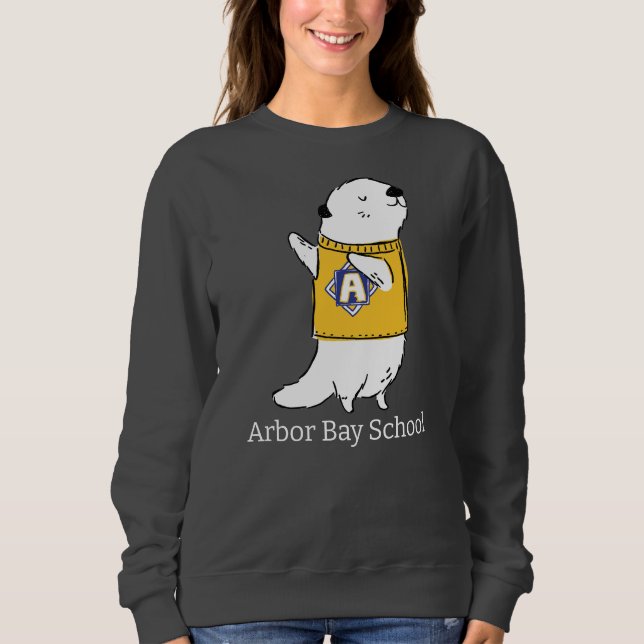 Sweatshirt Otto jaune, lettres blanches (Devant)