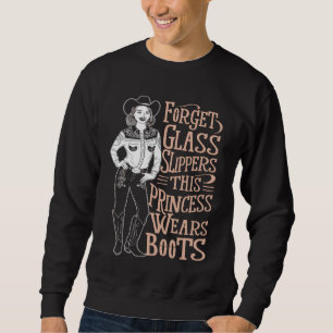 Sweatshirt Oublier Chaussures en verre Princesse Porte Bottes