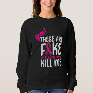 Sweatshirt Oui, ceux-ci sont faux, mes vrais ont essayé de me