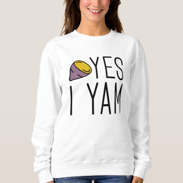 Sweatshirt Oui Je Yam (Devant)