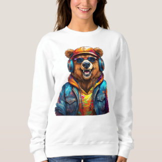 Sweatshirt Ours artistique