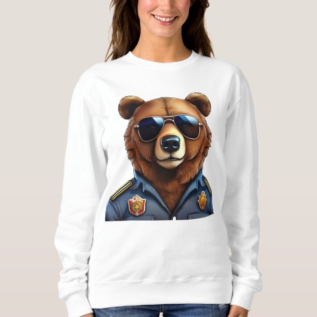 Sweatshirt Ours avec uniforme (Devant)