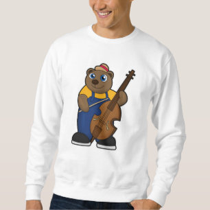 Sweatshirt Ours comme musicien avec guitare