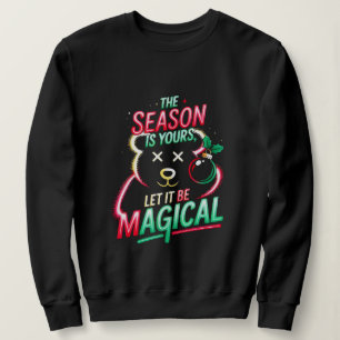 Sweatshirt Ours de Noël Cosy Crewneck pour Femmes Cadeau de F