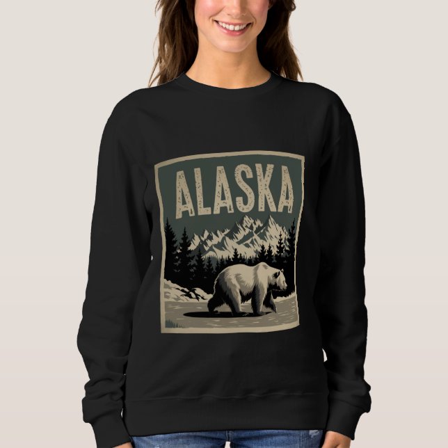 Sweatshirt Ours grizzli de l'Alaska Ours Brown (Devant)