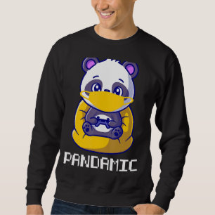 Sweatshirt Ours Pandamique Avec Masque Pandemic Panda Jeu