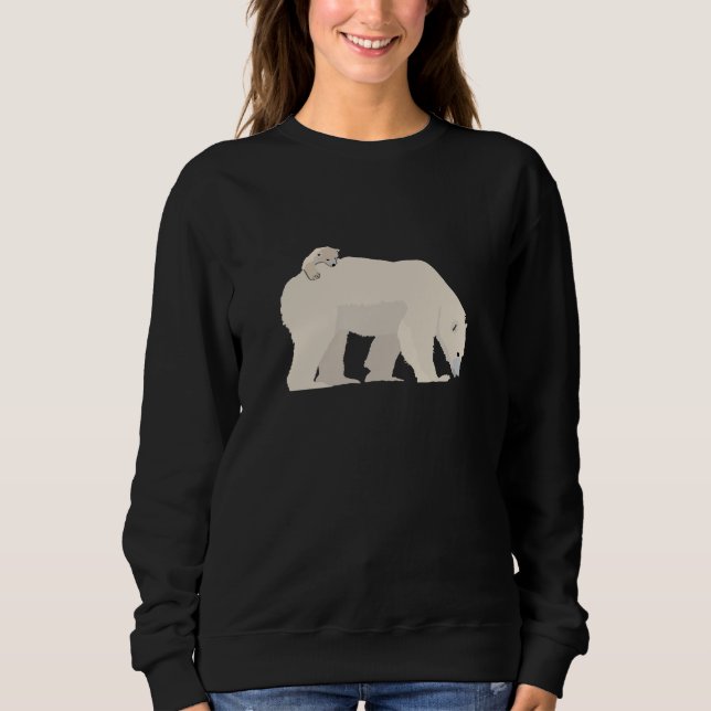 Sweatshirt Ours polaire et petit (Devant)