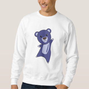 Sweatshirt Ours Teddy Ours Petit Ours Bleu Drôle