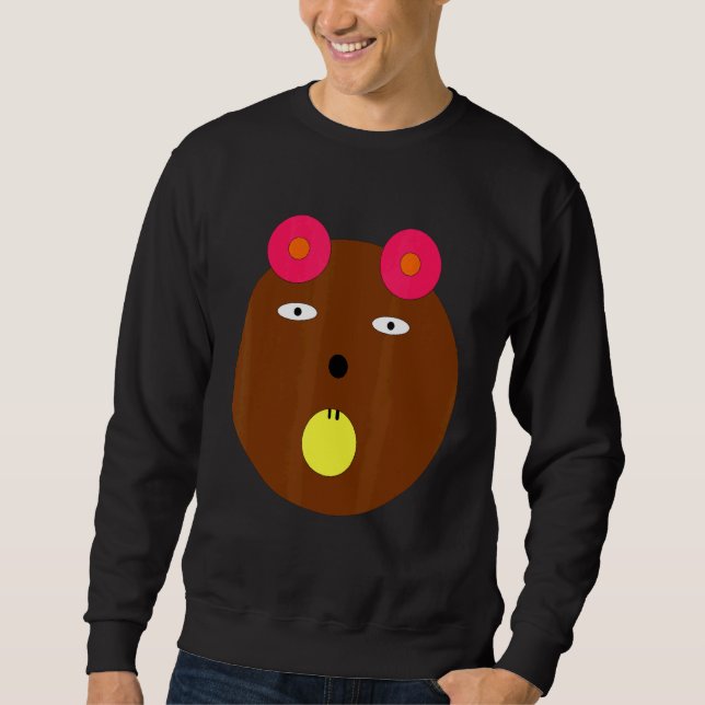 Sweatshirt Ours Vilain Amour Famille Animaux Ger (Devant)