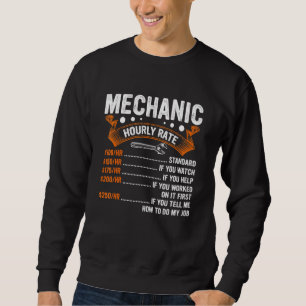 Sweatshirt Outil mécanique diesel Mécanique Taux horaire Homm