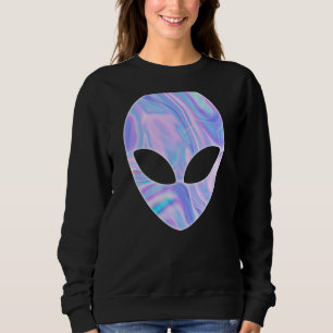 Sweatshirt OVNI couleur tête Alien