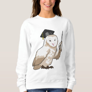 Sweatshirt Owl as Teacher with Pointer