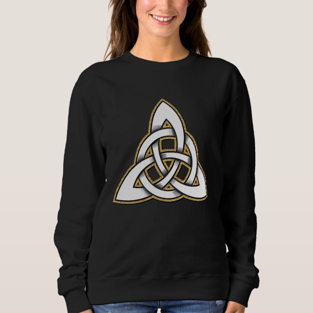 Sweatshirt Pagen Triquetra Symbol Celtic Trinity Knot (Devant)
