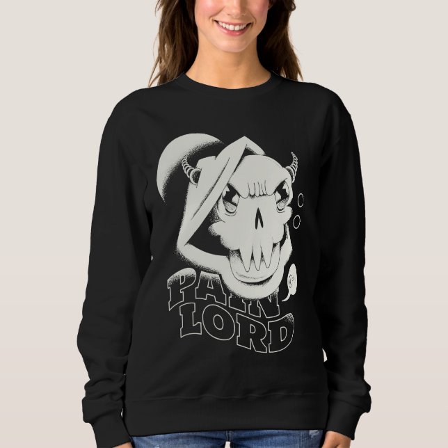 Sweatshirt Pain lord scary creepy creature hoodie (Devant)