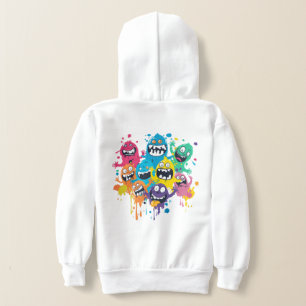 Sweatshirt Paint Splatter Monsters
