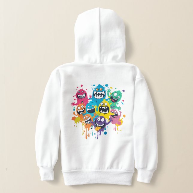 Sweatshirt Paint Splatter Monsters (Couchage Retour)