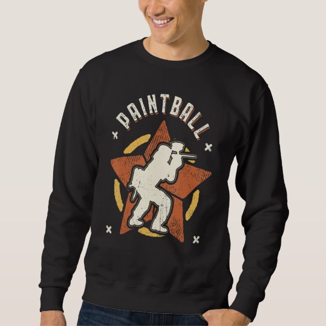 Sweatshirt Paintball Vintage Retro Classic (Devant)