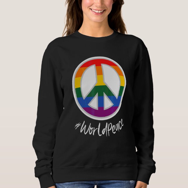 Sweatshirt Paix 2022 Paix mondiale Unité internationale Amour (Devant)