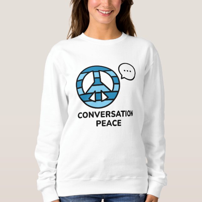 Sweatshirt Paix de la conversation (Devant)