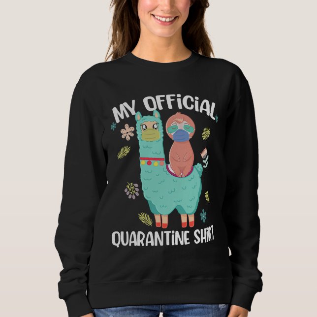 Sweatshirt Pajama Sloth de la quarantaine de Noël (Devant)