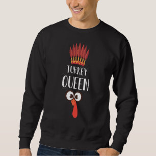 Sweatshirt Pajamas de famille jumelés à la reine Turquie Than