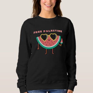 Sweatshirt palestine libre Watermelon Palestine mignon coloré